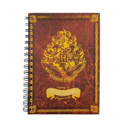 Cuaderno A5 con espiral y escudo de Hogwarts - 2