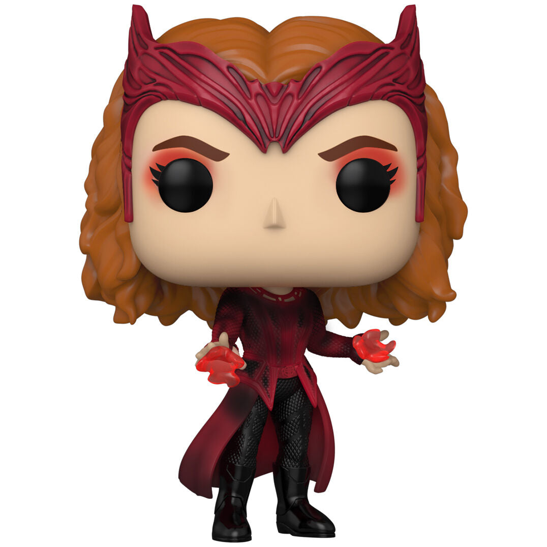 Figura Funko POP! de Scarlet Witch con atuendo rojo y caja con ventana - 2