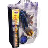 Figura articulada de Iron Man Marvel Select de 18 cm con base de humo y fuego