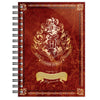 Cuaderno A5 con espiral y escudo de Hogwarts