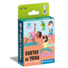 Caja de Cartas de Yoga Clementoni con ilustraciones de posturas