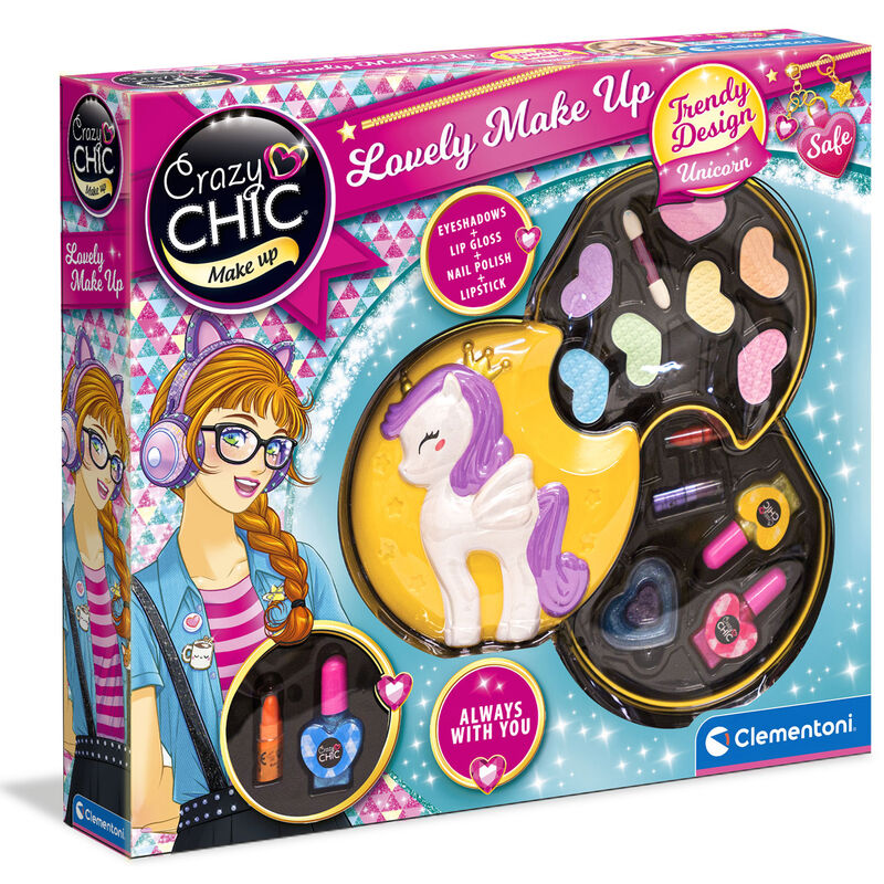 Set de maquillaje Unicornio Crazy Chic Clementoni