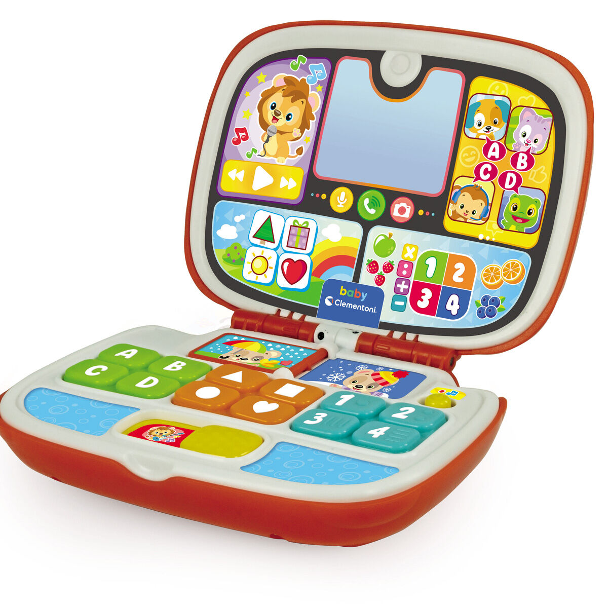 Portátil educativo Clementoni con animales, letras, números y espejo