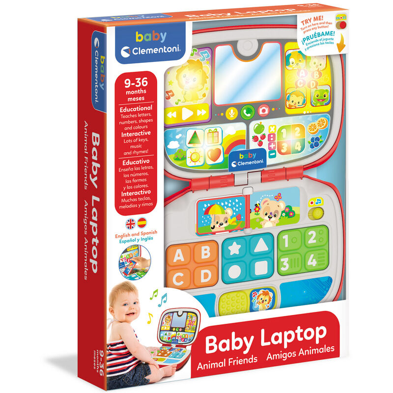 Portátil educativo Clementoni con animales, letras, números y espejo - 3