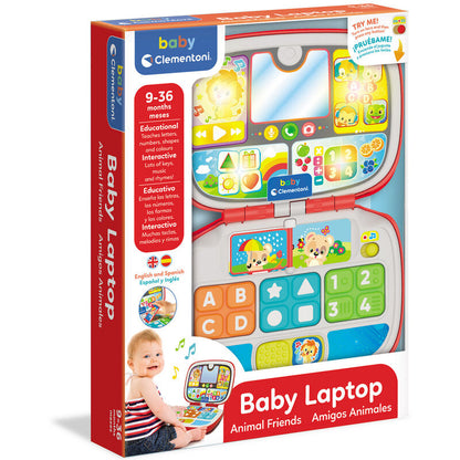 Portátil educativo Clementoni con animales, letras, números y espejo - 3