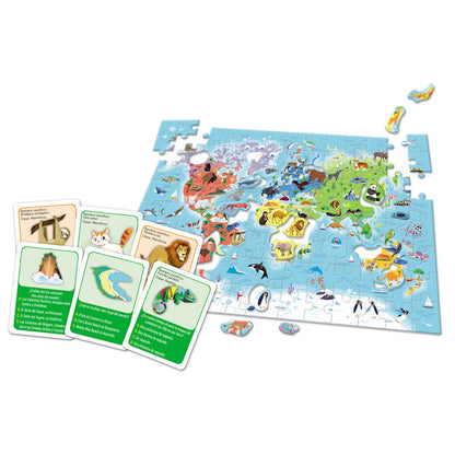 Caja del puzzle Clementoni Descubramos el mundo de 124 piezas - 2