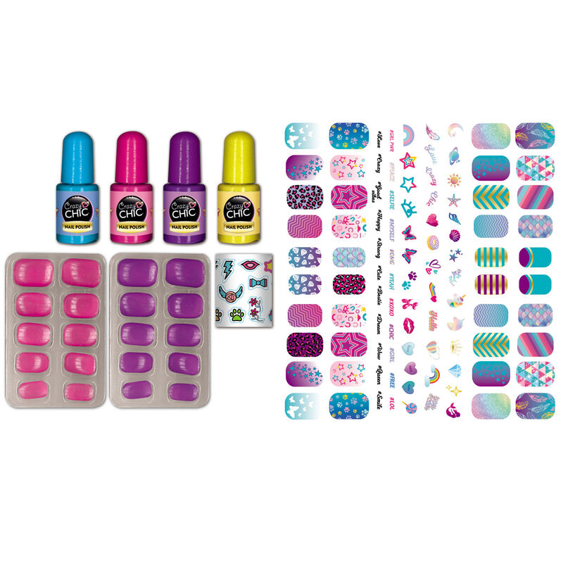 Set Crazy Chic de Clementoni para decorar uñas con brillo en la oscuridad - 2