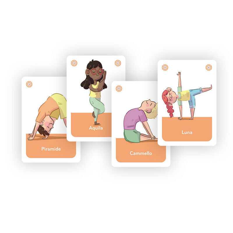Caja de Cartas de Yoga Clementoni con ilustraciones de posturas - 2
