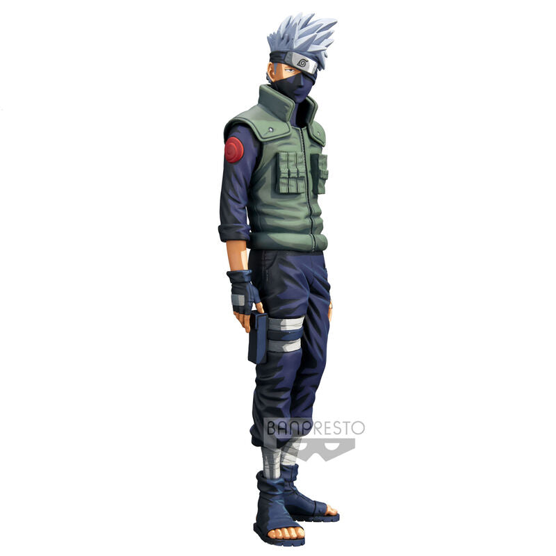 Figura Grandista de Hatake Kakashi de Naruto Shippuden con chaleco verde y cabello plateado - 2