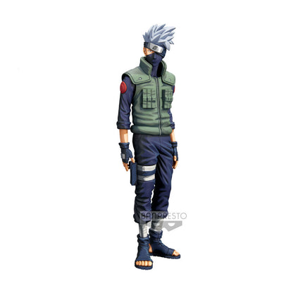 Figura Grandista de Hatake Kakashi de Naruto Shippuden con chaleco verde y cabello plateado - 3