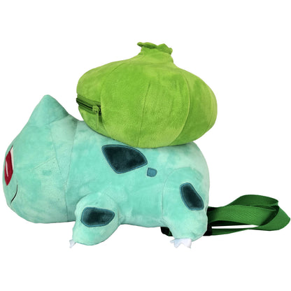 Mochila de peluche de Bulbasaur Pokémon en tonos verde y azul verdoso - 3