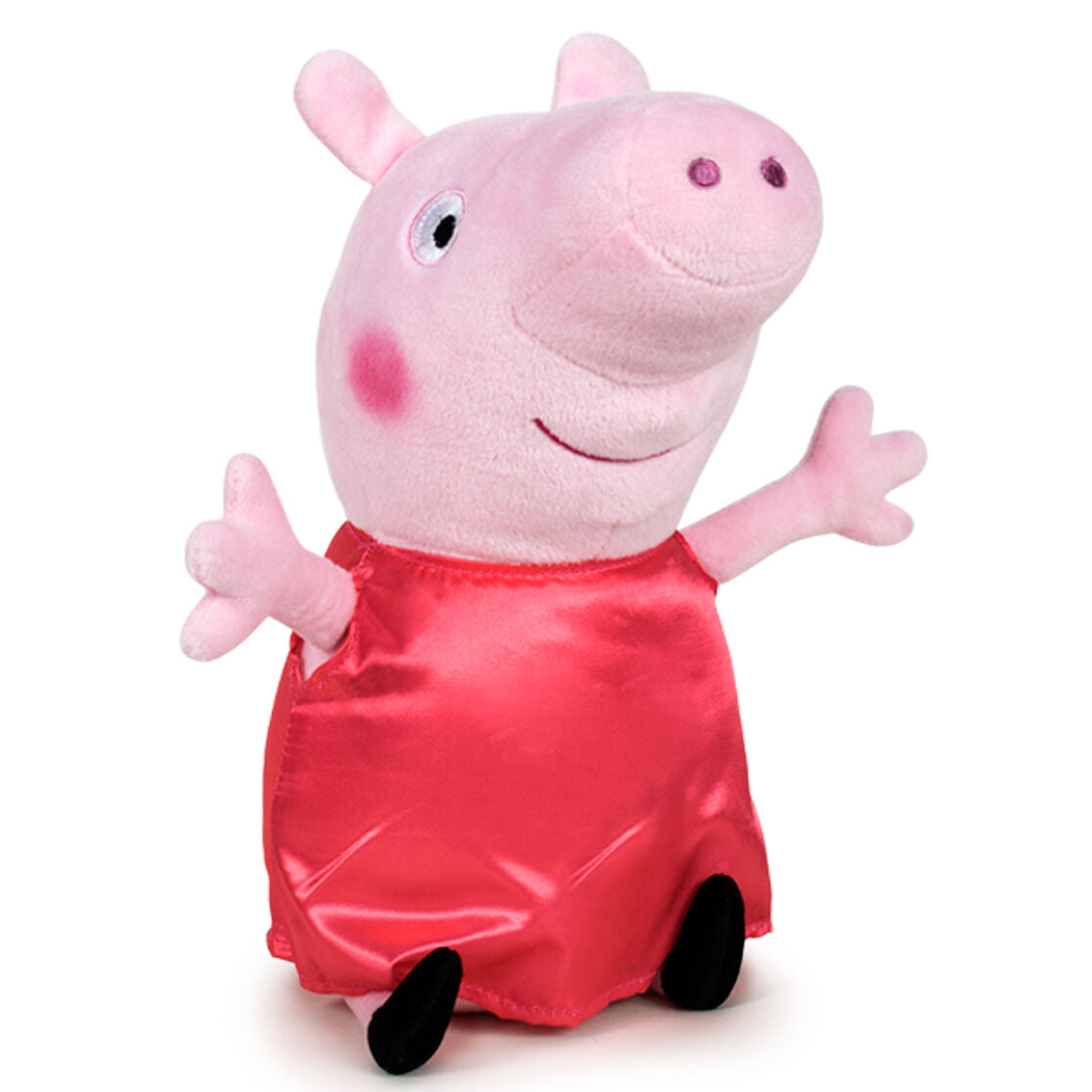 Peluche de Peppa Pig con vestido rojo