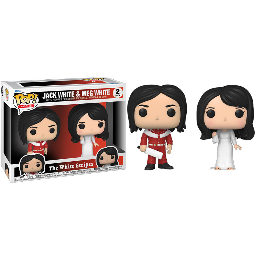 Pack de 2 figuras Funko POP! de Jack White y Meg White de The White Stripes