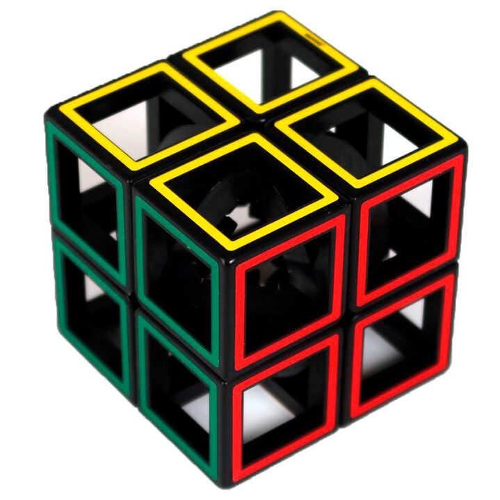 Cubo Hollow Two by Two de RECENT TOYS con diseño abierto y marcos de colores - 2
