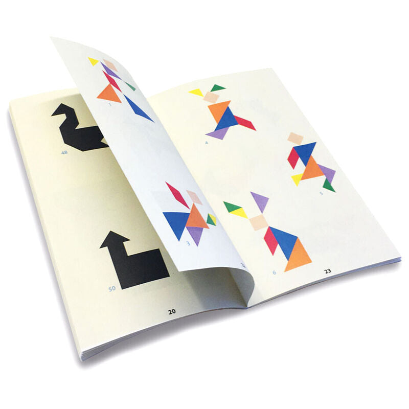 Tangram de madera CAYRO en caja metálica amarilla - 3