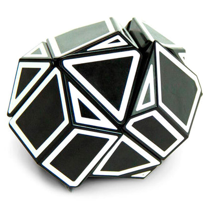 Cubo Ghost Xtreme de RECENT TOYS con diseño geométrico en blanco y negro - 3