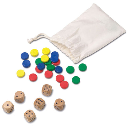 Set CAYRO de 30 juegos de mesa de madera con tableros, fichas y dados - 5