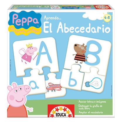 Juego Aprendo el Abecedario Peppa Pig con piezas de letras e imágenes