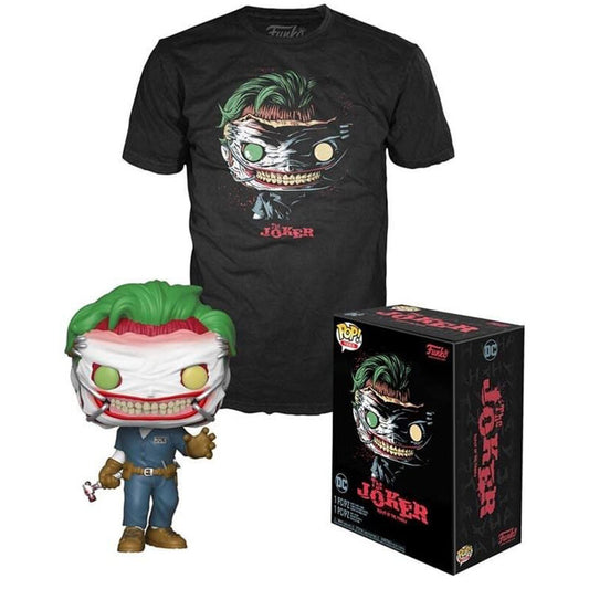 Set Funko POP! y camiseta negra de The Joker DC Comics
