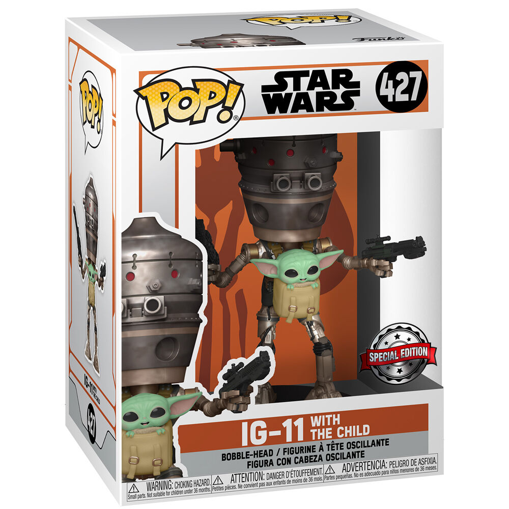 Set Funko POP! de IG-11 con The Child y camiseta gris Star Wars - 4