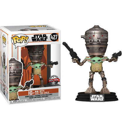 Set Funko POP! de IG-11 con The Child y camiseta gris Star Wars - 2