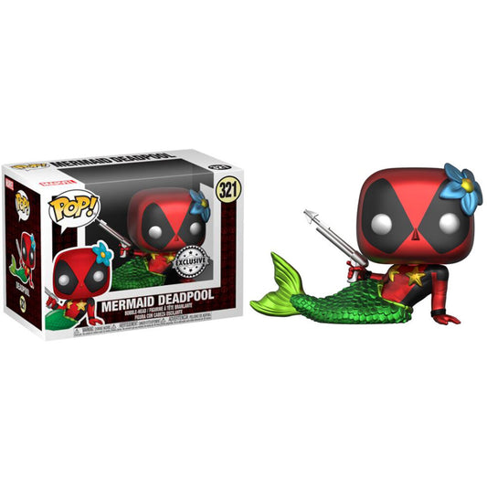 Set Funko POP! Deadpool Mermaid con camiseta negra Marvel - 11