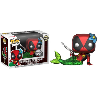 Set Funko POP! Deadpool Mermaid con camiseta negra Marvel - 6