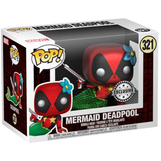 Set Funko POP! Deadpool Mermaid con camiseta negra Marvel - 3