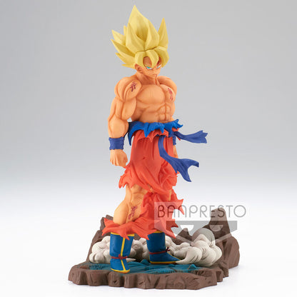 Figura de Goku Super Saiyan de Dragon Ball Z sobre base escénica - 2