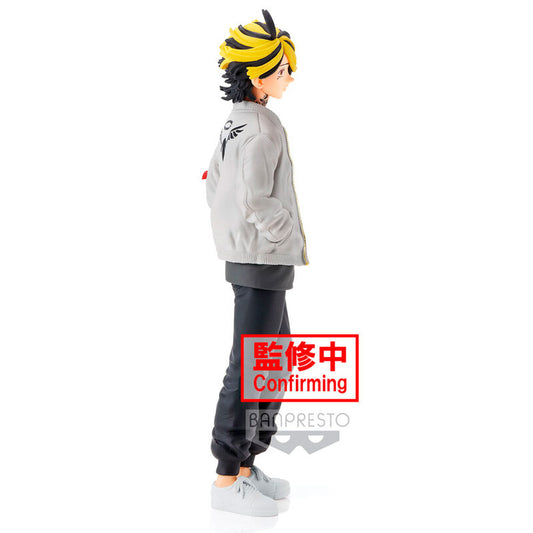 Figura de Kazutora Hanemiya de Tokyo Revengers con chaqueta gris - 3