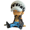 Figura hucha de Trafalgar Law de One Piece con gorro moteado
