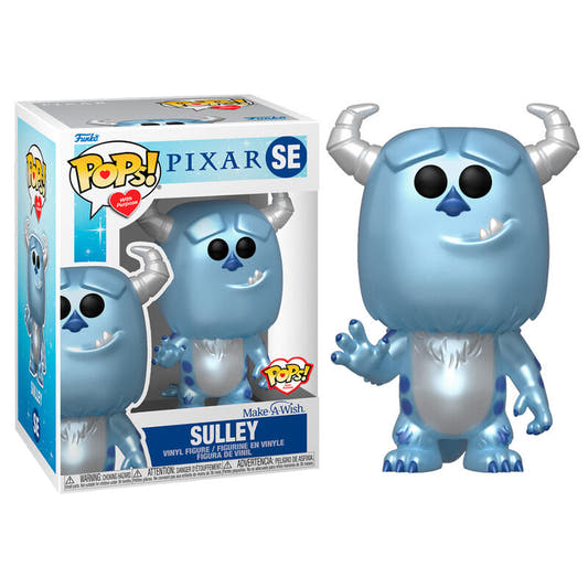 Figura Funko POP! Sulley Metallic azul en caja con ventana