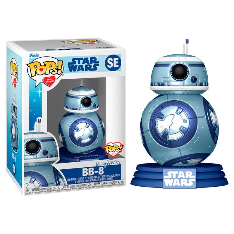 Figura Funko POP! metálica de BB-8 de Star Wars en caja con ventana