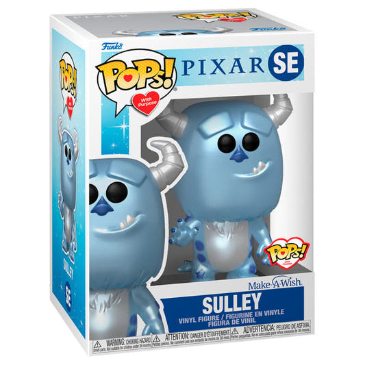 Figura Funko POP! Sulley Metallic azul en caja con ventana - 2