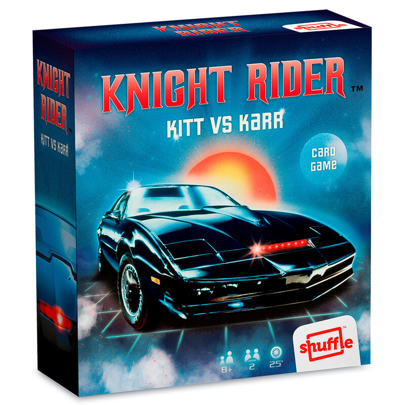 Caja del juego de cartas Knight Rider KITT vs KARR de Shuffle