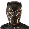Máscara infantil negra de Black Panther con detalles plateados