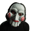 Máscara de Saw para adulto Rubies con rostro gris y detalles rojos