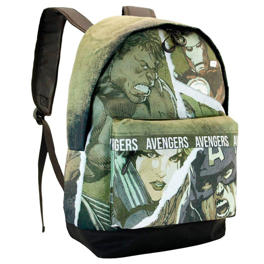 Mochila Shout de Los Vengadores Marvel con diseño de cómic