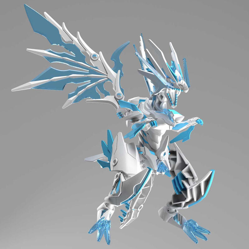 Figura Shinning Gasper Dragon blanca y azul con grandes alas - 2