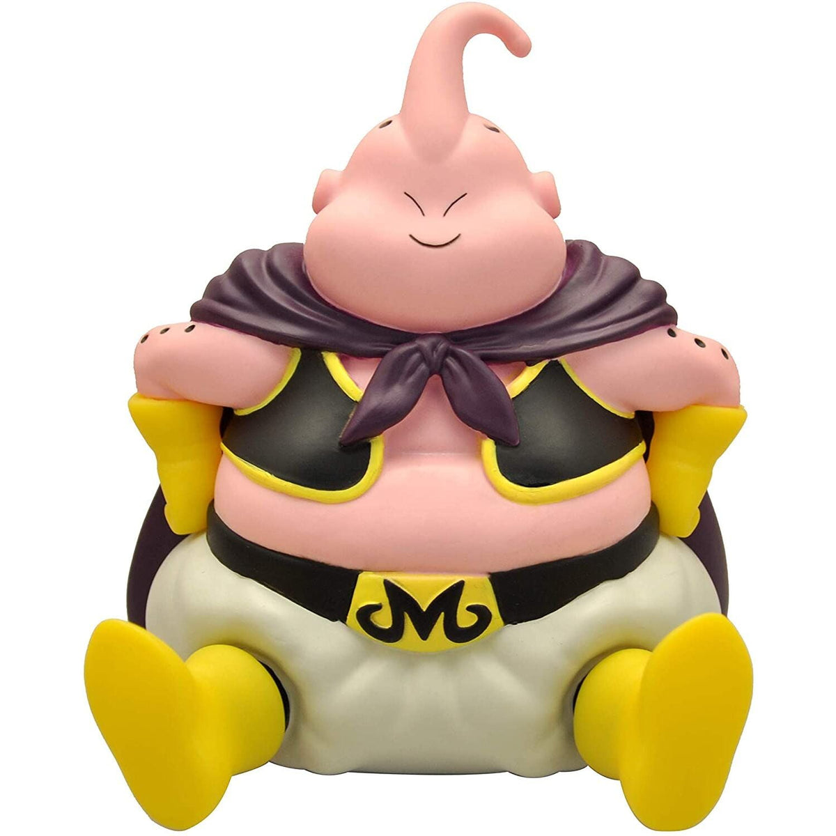 Figura hucha Chibi Boo de Dragon Ball en PVC con capa oscura y detalles amarillos