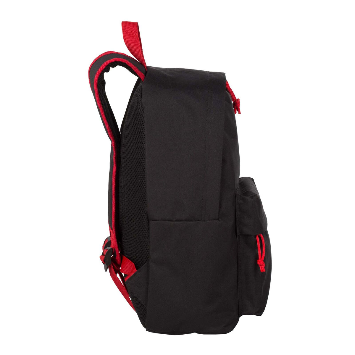 Mochila Cloud de Naruto negra y roja con bolsillo frontal - 2