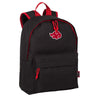 Mochila Cloud de Naruto negra y roja con bolsillo frontal