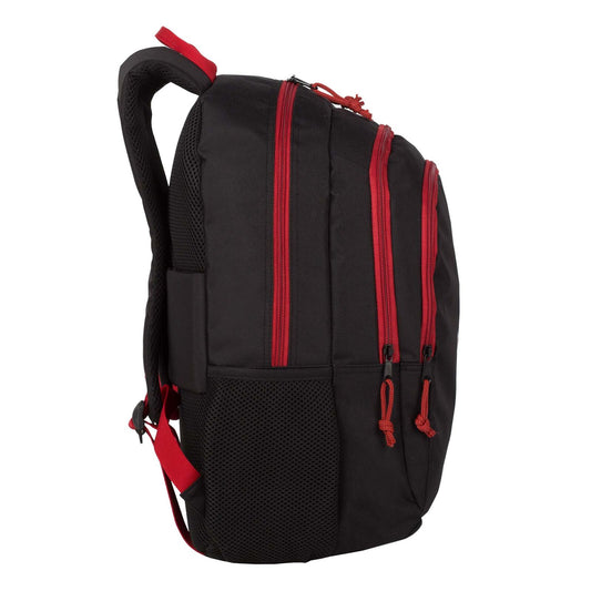 Mochila Naruto Cloud negra con detalles rojos y bolsillo lateral de malla - 2