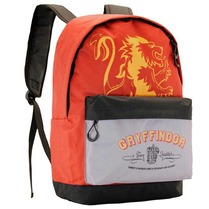 Mochila roja y negra de Gryffindor Harry Potter con bolsillo frontal