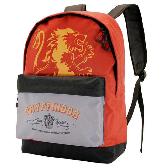 Mochila roja y negra de Gryffindor Harry Potter con bolsillo frontal - 4