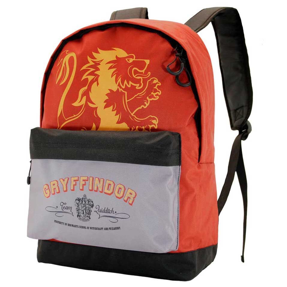 Mochila roja y negra de Gryffindor Harry Potter con bolsillo frontal - 4
