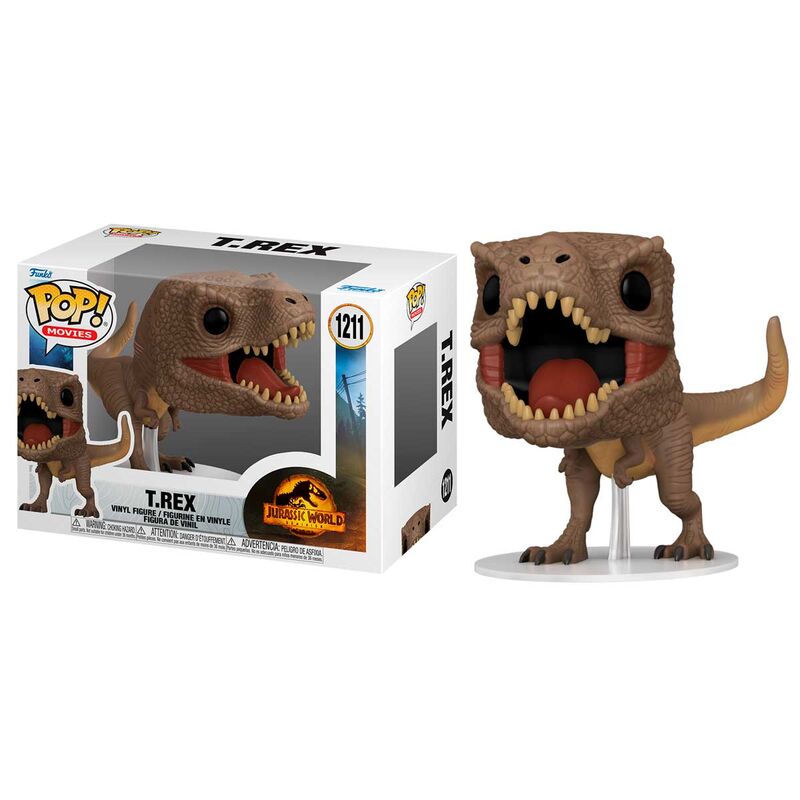 Figura Funko POP! T-Rex de Jurassic World 3 en caja con ventana - 2