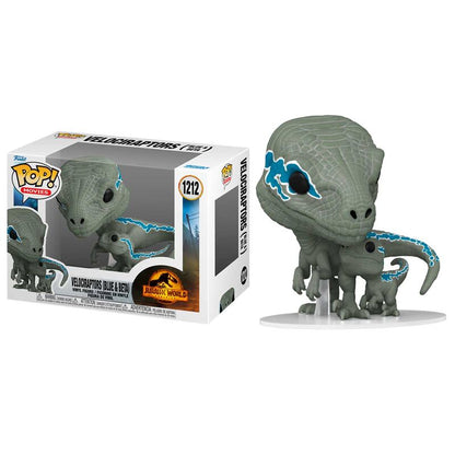 Figura Funko POP! de los velociraptores Blue y Beta en caja con ventana - 2
