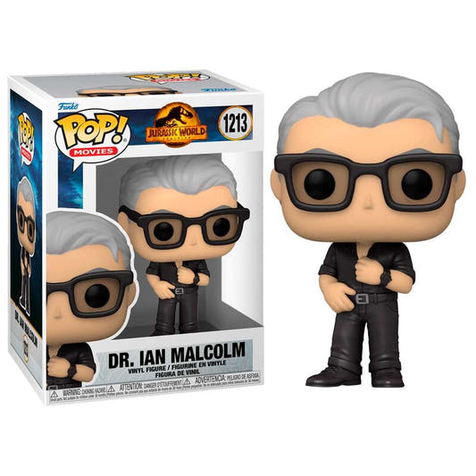 Figura Funko POP! de Dr. Ian Malcolm de Jurassic World 3 en caja con ventana - 2