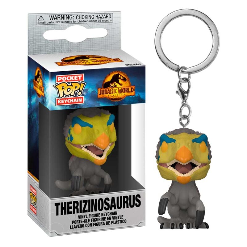 Llavero Funko Pocket POP de Therizinosaurus de Jurassic World 3